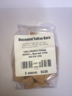 Toffee Bars Uncoated